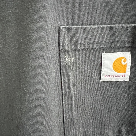 Carhartt Men's Classic Black Tee with Pocket - Picture 3 of 7